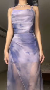 summer purple dress for women casual floral dress plus size v neck dress dress mini graduation dress