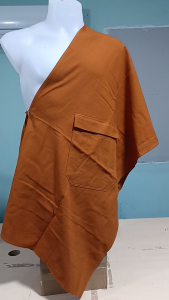 อังสะ สะไบปล่อย 1 กระเป๋าซิป ผ้าชินมัย หนานุ่ม ( สะไบ อังสะพระ อังษะ พระ ) โชคดีโปรดักส์ สังฆภัณฑ์