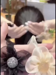 Lace Flower Rubber Band Bunga Getah Ikat Rambut Hair Band Scrunchie Sanggul Ponytail Hair Accessories网纱花朵绑发圈