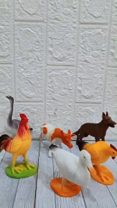 Mainan Anak Figure Binatang Peternakan Green Farm Animal 6PCS