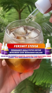 Ferswit Stevia Pemanis Alami 0 Kalori Ekstrak Daun Stevia Pengganti Gula
