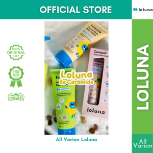 LOLUNA Face and Body Hair Baby Lotion Cerapair Head Toe Wash Rash Cream Muka Badan Bayi Anak Newborn