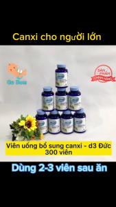 Viên uống Canxi và D3 Mivolis Đức cho người lớn bổ sung Canxi và D3 giúp hệ xương răng chắc khỏe