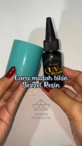 Resin UV 35gr High Gloss Crystal Clear Bening Sinar Recine Cair Craft Crafting Prakarya Gantungan Kunci Hias Kerajinan Art Seni Kesenian Kunci Ganci Hiasan Tas Kertakes DIY Quality Kualitas Katalis Murah Termurah Grosir Prakarya