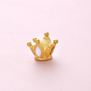 Chow Sang Sang 周生生 Charme Fairytales 999 Gold Princess Crown Charm 91797C (Bracelet Not Included)