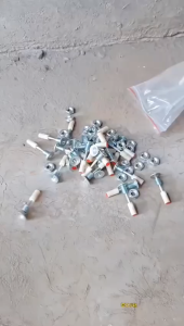 Paku Ramset 7.3mm (37mm)Bisa Kunci Pakai Mur M8 Isi Ulang Paku Beton Stampset Paku Washer Paku Refil Ramset Boset(SUDAH DAPAT MUR)