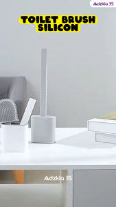 Adzkia35 Sikat Pembersih Wc Toilet Silikon / Toilet Brush Silicone Multifungsi