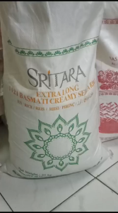 Beras Basmati SRITARA 1121Creamy Sella Kemasan Repack / Kemasan isi ulang Original Basmati Rice - Berkah Karya Utama