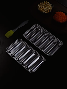 Mi.more Cetakan Sosis Mold / Hot Dog 6 Sekat Handmade Bahan Stainless Steel