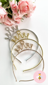 Pinky Bee Bando Headband Mahkota Metalik 69250500