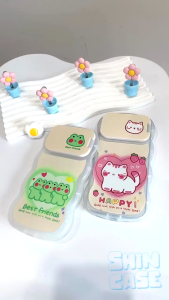 Ốp lưng điện thoại happy friend nắp mở gương viền sóng cho 6/6plus/7plus/8plus/x/xsmax/11/12/13/14/15/pro//promax