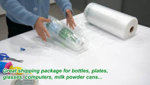 Inflatable air bubble wrap 300M/250M Small bubble wrap 65um Air Column Wrap Air Tube Wrap air bubble wrap 气柱袋 气柱卷