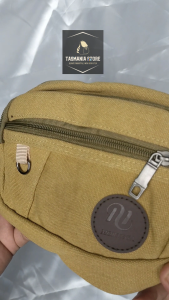 Waistbag Kanvas Premium Tas Selempang Pria Multifungsi