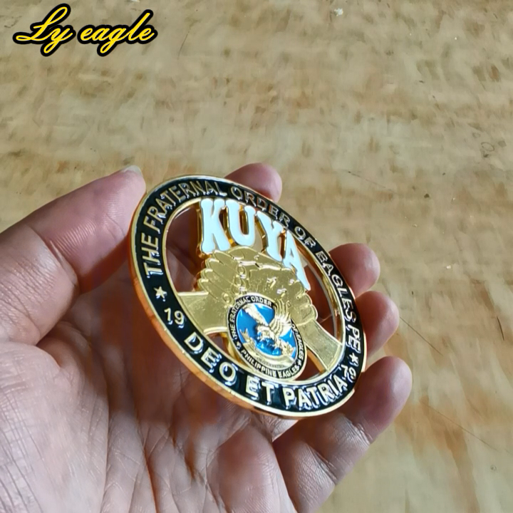 3inches KUYA gold TFOE-PE emblem DOE ET PATRIA The Fraternal Order of ...