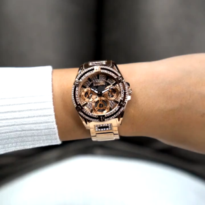 [Promo] Jam Tangan Wanita Guess GW0464L3 Queen Rosegold Dial Rosegold Stainless Steel Strap Original Garansi 2 Tahun [✔COD][100% Authentic] [COD]