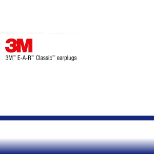 3M E-A-R Classic Foam Earplugs | NRR 29 dB Hearing Protection | Soft Slow-Recovery Foam | 1 Pair