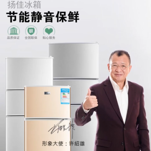 Yangzijiamei Mini Refrigerator Frozen Refrigerated Double-Door Large Capacity Energy-Saving