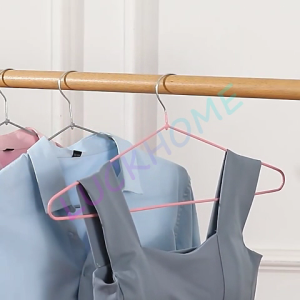 Hanger anak stainless steel 1 Pack 10Pcs Hanger Baju Dewasa Hanger Kawat Warna Hanger Anak Premium Hanger Baju Stainless Steel Gantungan Baju Anti Karat