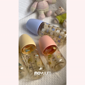 เซ็ทขวดนมเด็ก PPSU โมยูม ALL IN ONE ขนาด 270ML พร้อมจุก stage 2 สำหรับ 2-5 เดือน