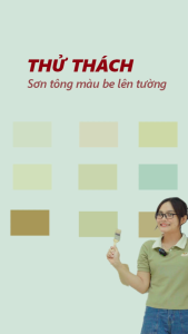 Sơn tường Loho House tone màu be | Lon sơn 1kg - Sơn nước nội thất cao cấp Loho-paint với tone màu be tinh tế