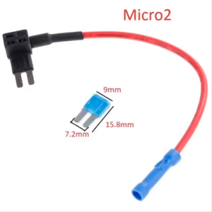 Dây cầu chì Micro2 /15A/12V cho ô tô giá đỡ cầu chì xe hơi (1 dây)