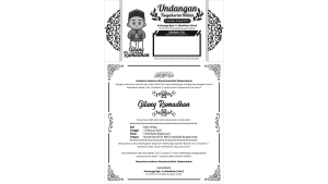 PAKET 100pcs Undangan Walimatul Khitan Design Biru Kertas HVS SIAP KIRIM