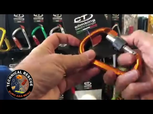 Climbing technology Carabineer Steel type screw lock belay type locking carabineer rapelling rescue type steel pillar