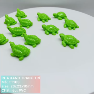 TT163 - Rùa xanh DIY trang trí tiểu cảnh chram theo ý - nhớ xem phần mô tả