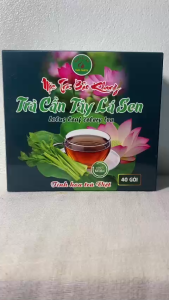 Hộp 40 trà cần tây lá sen Bảo Khang trà túi lọc cần tây giảm cân lá sen giúp giảm cân giảm béo thải mỡ thừa đẹp dáng đẹp da
