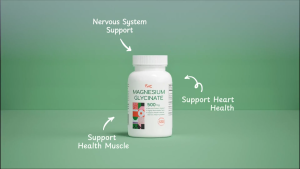 Magnesium Glycinate 500mg - Fully Chelated Magnesium Glycinate Capsules for Stress Relief Calmness Relaxation and Sleep Support