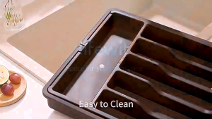 Cutlery Storage Tray Kitchen Storage Tray Drawer Cutlery Tray Adjustable Cutlery Drawer Organizer Flatware Tray
