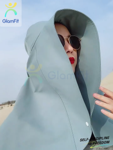 GF.หมวกกันแดด ผ้าคลุมไหล่ ป้องกันแดด 4 สี หมวกปีกกว้าง แบบพกพา แฟชั่นฤดูร้อน สําหรับผู้หญิง สายไฟพร้อมฝาปิด