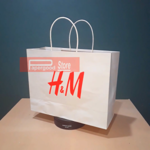 Paper Bag H&M Landscape Putih 2 Sisi