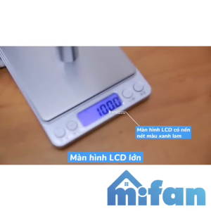 Cân tiểu ly điện tử mini  cân điện tử nhà bếp 3kg tặng kèm khay đựng đồ và 2 viên pin AAA - C2