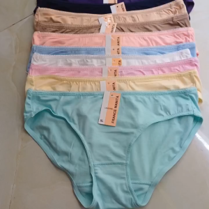 Combo 10 quần lót nữ cotton lụa nền trơn cao cấp mềm mịn mát quyến rũ màu da size từ 35 đến 65kg mã MR10 nội y MarketOnline
