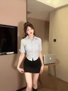 Kemeja Lengan Pendek Katun Murni Modis Pinggang Trendi Gaya Korea