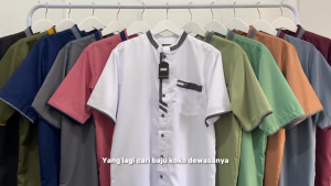 TERLARIS! BAJU KOKO PRIA DEAWASA LENGAN PENDEK KEMKO MOSQU AKHTAR BAHAN TOYOBO PREMIUM TEBAL PREMIUM