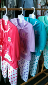 Setelan Baju Bayi Piyama Panjang Perempuan KELINCI BORDIR Yeiko 6-12 bln ZPY17