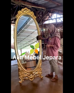 Standing Miror Ukir  Standing miror full body  Pigura kaca
