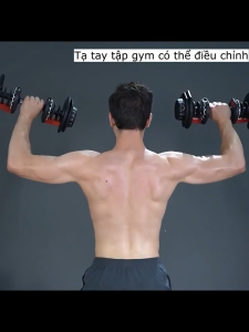OneTwoFit Tạ tay điều chỉnh Dumbell 24kg tạ đơn Trọng lượng 15 điều chỉnh bánh răng Có khay