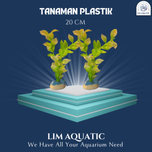 Tanaman Plastik 20 Cm / Hiasan Aquarium Tanaman Plastik