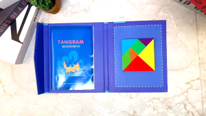 Educational Toys 3DMagnetic Puzzle Geometric Shapes Tangram Jigsaw Hand Gripper Toys for Kids