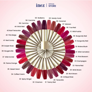 New Inez Color Contour Plus Lipstick 31 Pilihan Warna/Lipstik INEZ