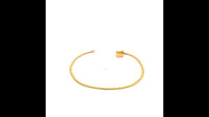 TIANSI 916 (22K) Gold Bracelet Snake Skin 扁单扣沙手链 Rantai Tangan Emas 916 Perut Ular