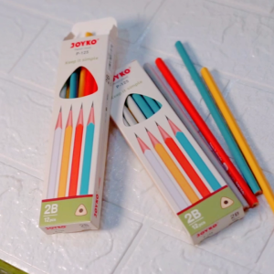 Pensil 2B Joyko P 125 Perpack Pensil Sketch Drawing Model Segitiga