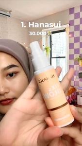 Hanasui Fix & Glow Setting Spray 60mL || Pengunci Make Up BPOM