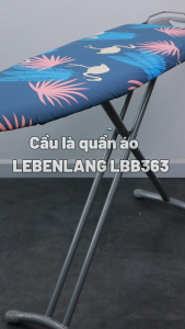 Bàn để ủi cầu là quần áo dạng đứng LEBENLANG khung bằng thép tặng vỏ bọc thay thế - hàng chính hãng Chất Liệu Thép Và Vải Cotton Cho Bàn Là Thiết Kế Điều Chỉnh Chiều Cao Bàn Ủi - Lazada