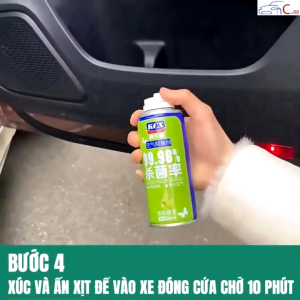 [ Rất rẻ] Chai Xịt Khử Mùi và Khử Trùng Máy Lạnh Ô Tô KCX làm sạch không khí vệ sinh điều hòa xe hơi chai khử mùi ô tô chống say xe khử mùi xe hơi