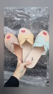 Sandal Slide Fuji Comet Karet Nonslip Gaya Casual untuk Wanita Dewasa - Ukuran 37-40