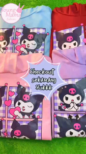 YMF - Setelan Sweater Hoodie Emoji Kuromi | Anak-Remaja ( SET Hoodie - Emoji Kuromi )®